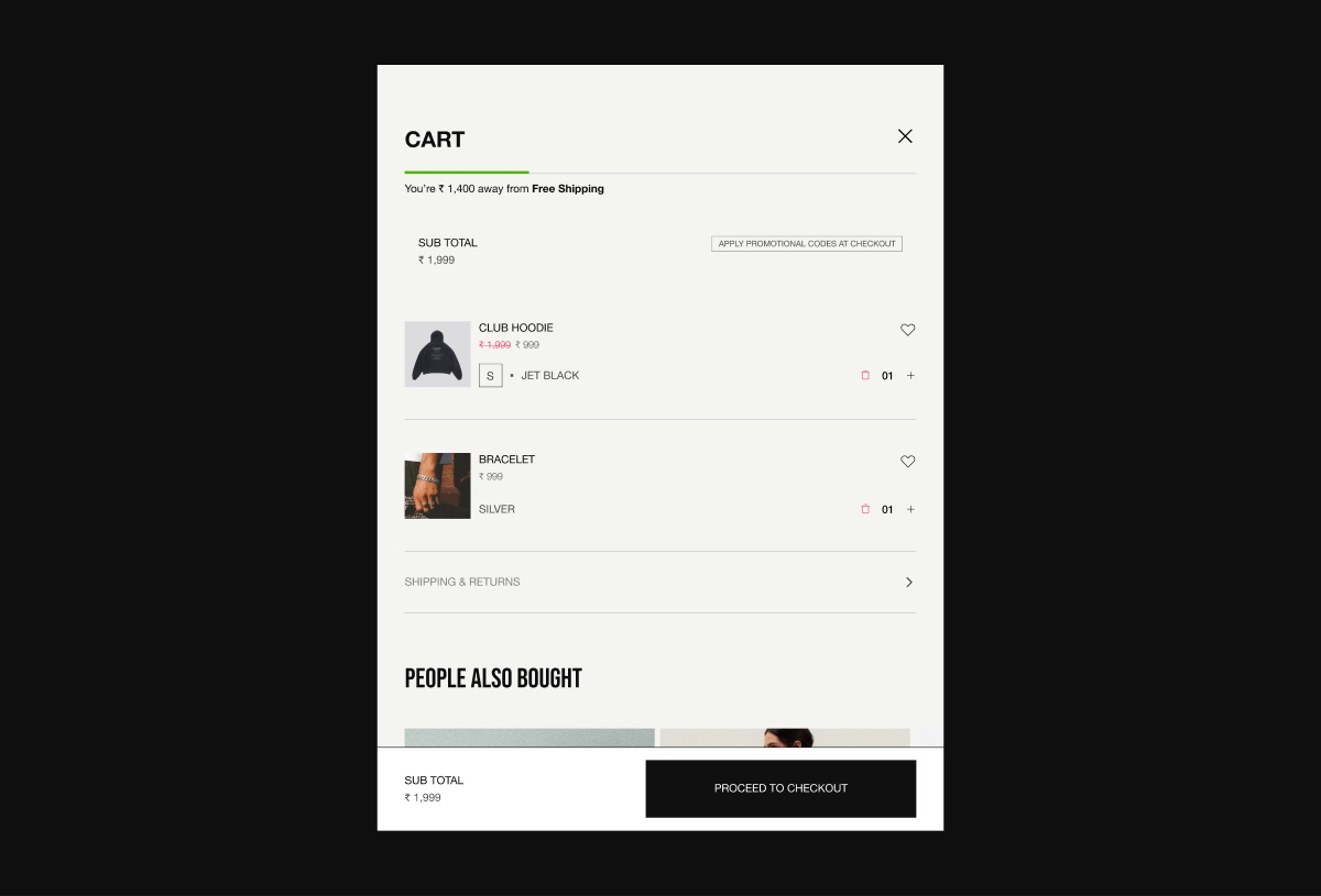 Cart Overlay preview