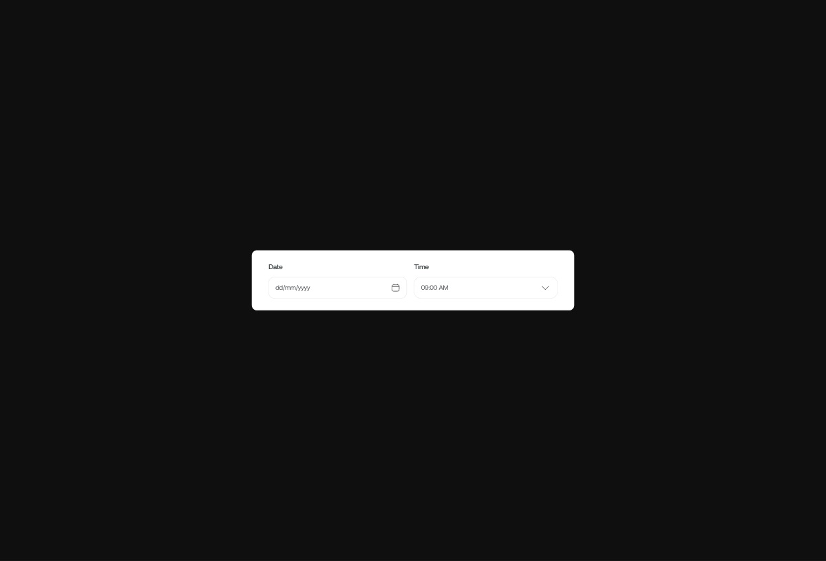 Input Fields preview