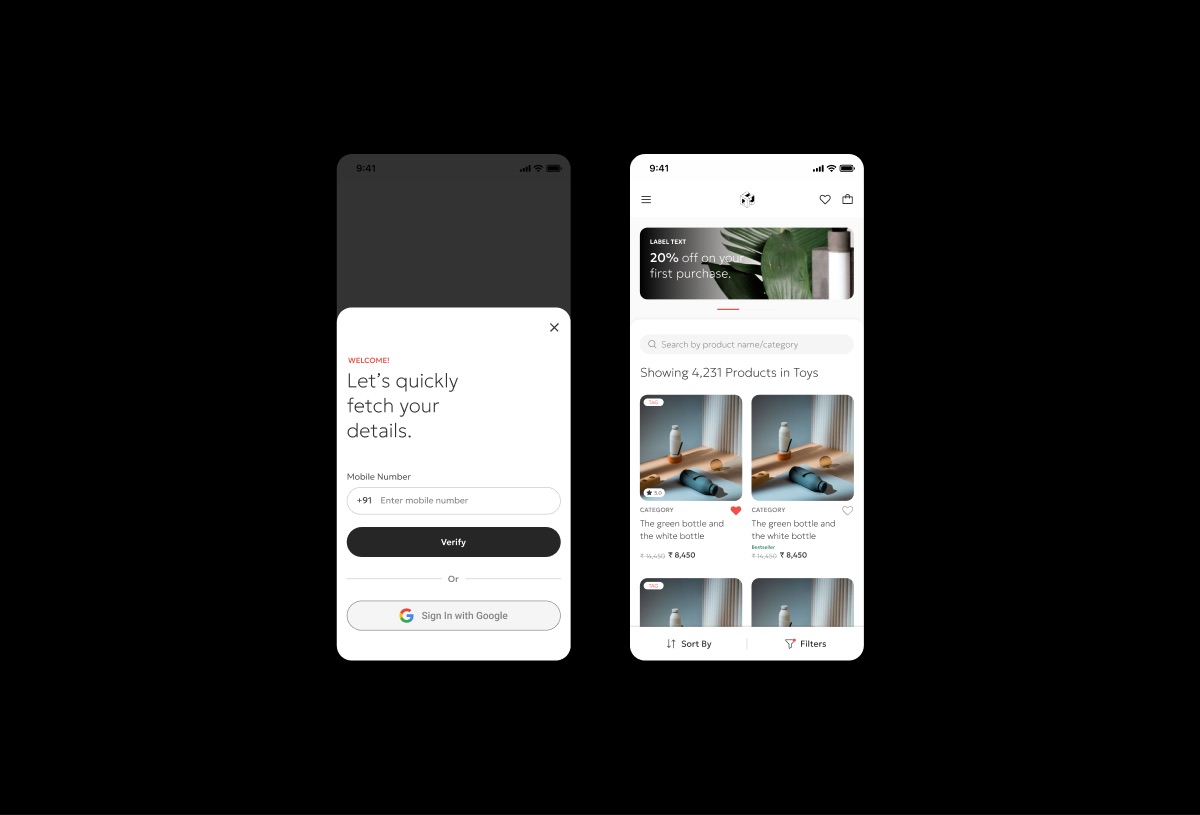 Login (Mobile) preview