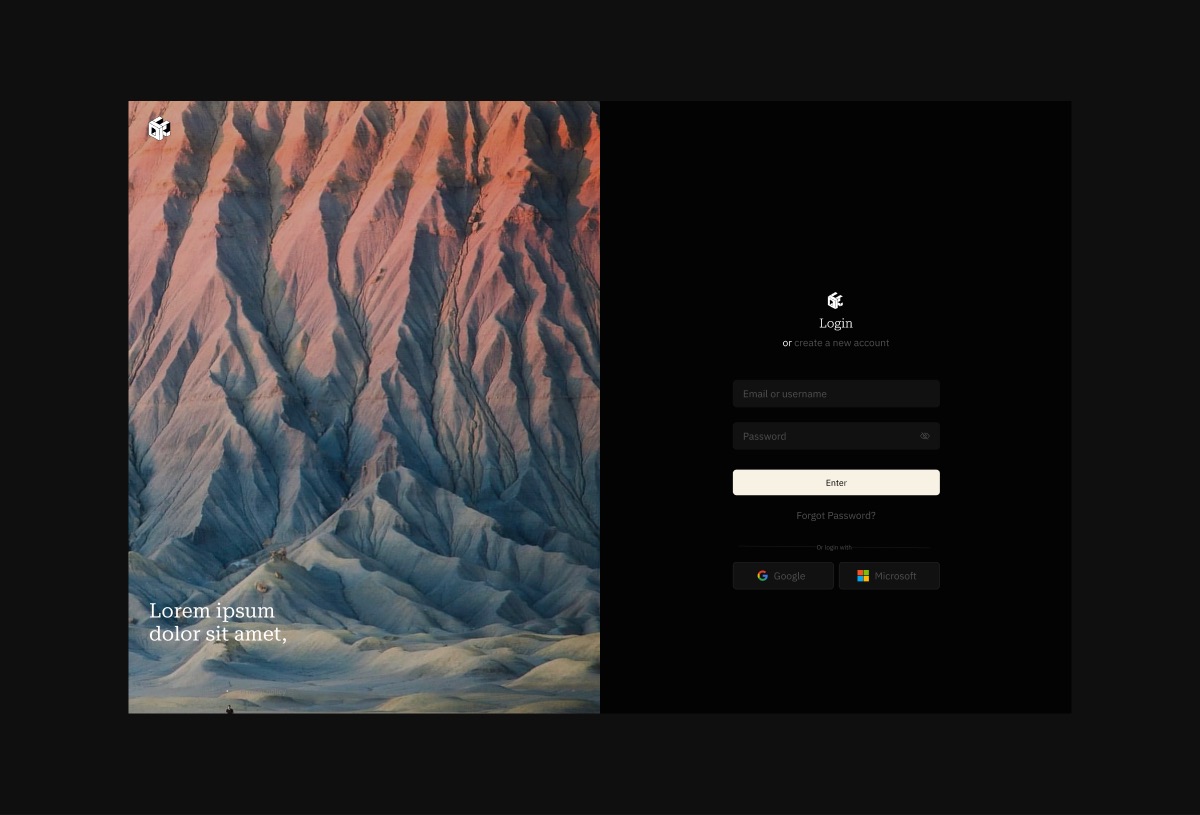 Login Screen preview