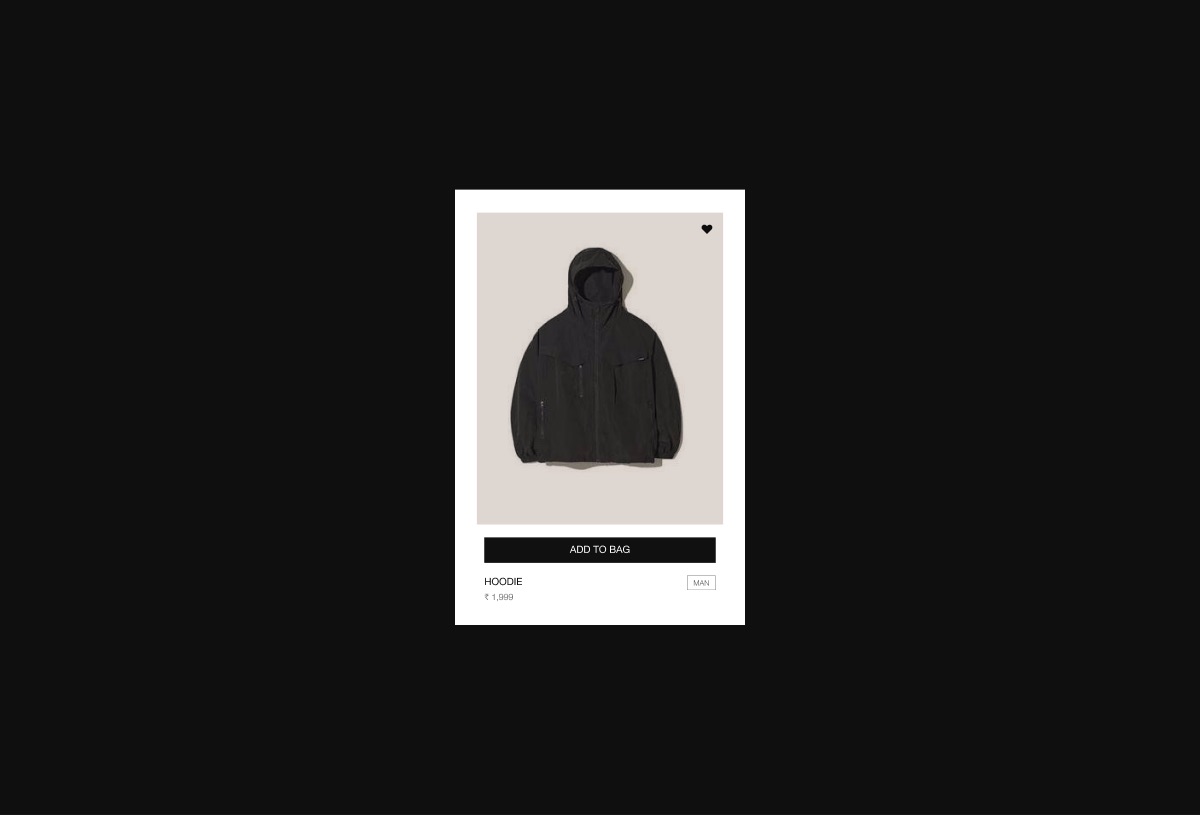 Product Card preview