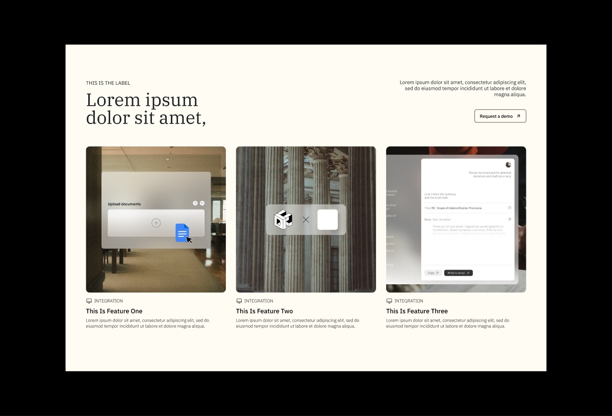 Product Features preview
