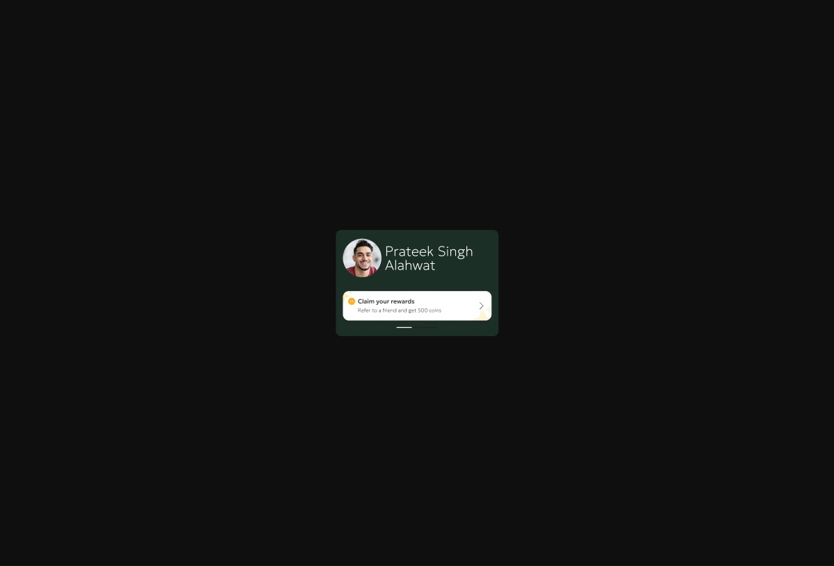 Profile Card preview