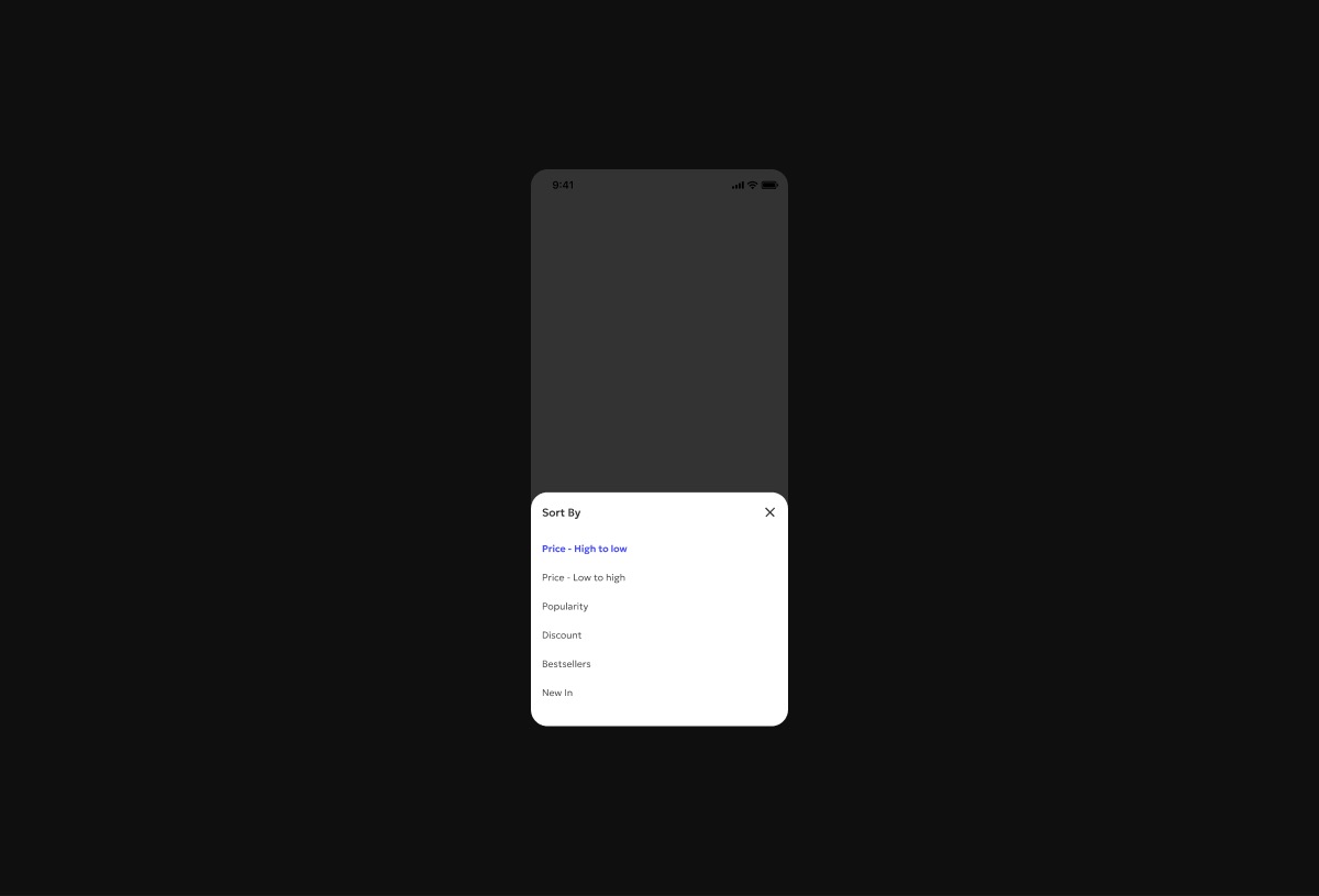 Sorting preview